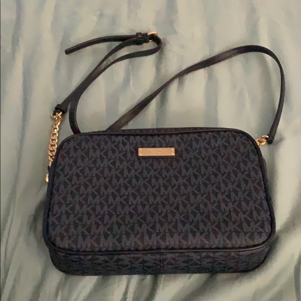 Navy blue Michael Kors purse